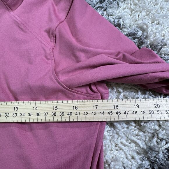 Under Armour Gray/pink Pullover Size SM Heat Gear 1/4 Zip‎ 100% Polyester - Picture 7 of 8